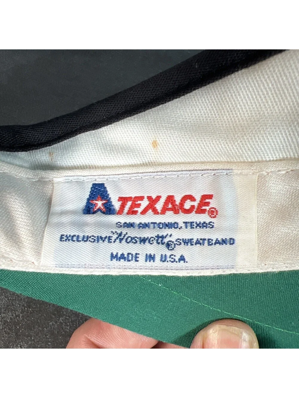 Vintage Titlelist Golf Visor Black White Embroidered Logo Adjustable Texace USA